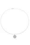 The M Jewelers The Zodiac Medallion Necklace In Silver - Virgo