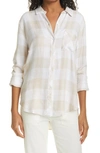 Rails Hunter Plaid Button-down Shirt In Almond White
