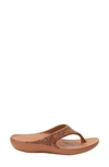 Alegria Alegrai Ode Flip Flop In Tabacco Leather