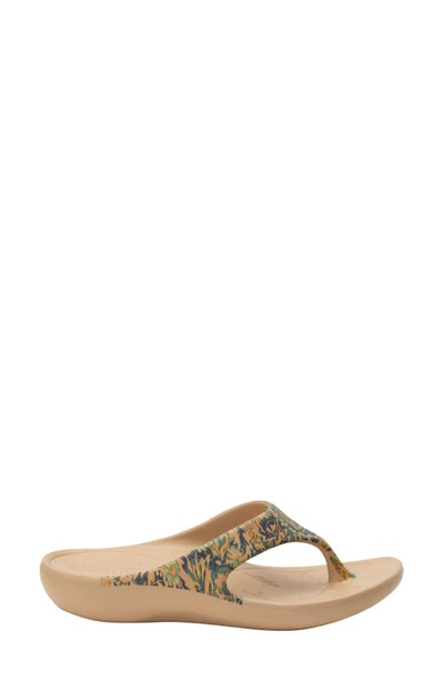 Alegria Alegrai Ode Flip Flop In Country Road Leather