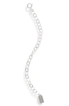 Set & Stones Extender Chain In Silver 4 In