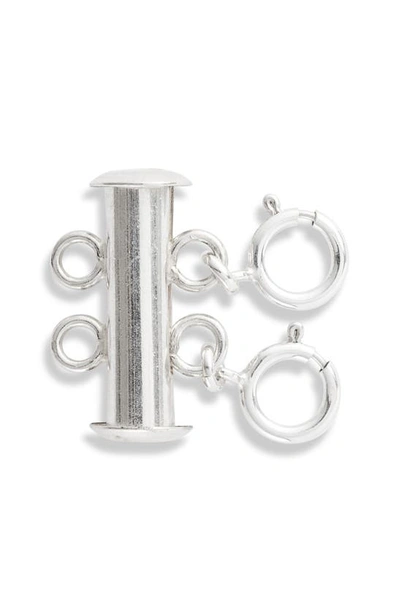 Set & Stones Layered Necklace Detangler In Silver