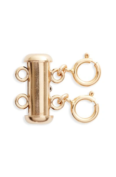 Set & Stones Layered Necklace Detangler In Gold