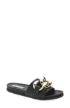 STEVE MADDEN DELAY SLIDE SANDAL,DELA04S1