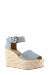 Marc Fisher Ltd Alida Espadrille Platform Wedge In Aria Suede