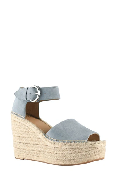 Marc Fisher Ltd Alida Espadrille Platform Wedge In Aria Suede