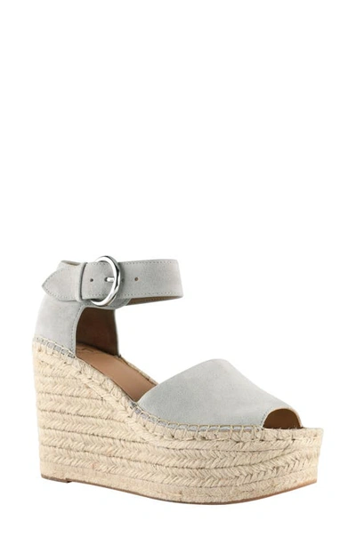 Marc Fisher Ltd Alida Espadrille Platform Wedge In Ostrica Suede