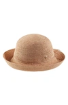 Helen Kaminski Packable Raffia Hat In Nougat