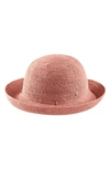 Helen Kaminski Packable Raffia Hat In Peony