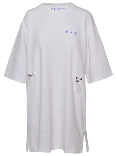 Off-white White Flower Arrows T-shirt Dress