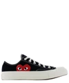 Comme Des Garçons Play Comme Des Garcons Play Black Converse Edition Half Heart Chuck 70 Low Sneakers In Black  