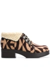 GUCCI GUCCI MONOGRAM PRINT 45MM ANKLE BOOTS