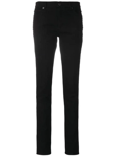 Valentino Solid Skinny Jeans In Black