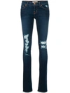 J BRAND J BRAND DISTRESSED SKINNY JEANS