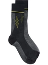 PRADA PRADA LIGHTNING BOLT SOCKS