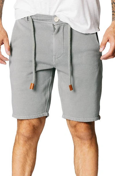 Fundamental Coast Sunday Fleece Shorts In Neutral Grey