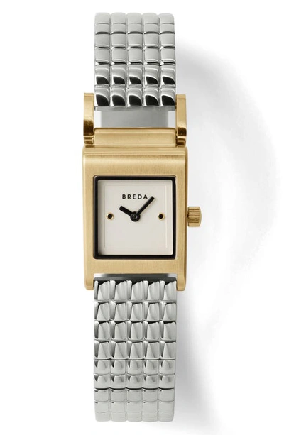 Breda Revel Bracelet Watch, 18mm In Silver And Gold