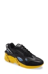 Raf Simons Cyclon-21 Sneaker In Black Yellow