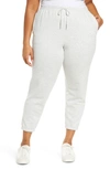 Vince Essential Cotton Joggers In Light Heather Grey