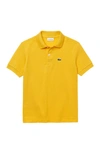 Lacoste Teen Embroidered Logo Polo Shirt In Anthemis