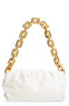 Bottega Veneta The Chain Pouch Leather Shoulder Bag In White