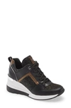 Michael Michael Kors Georgie Trainer Sneaker In Black/ Bronze Glitter