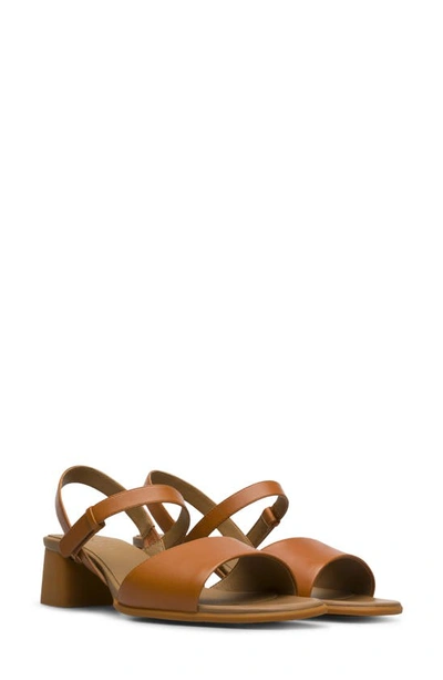 Camper Katie Block-heel Sandals In Brown