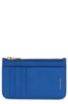 Mansur Gavriel Zip Card Holder In Elettrico