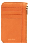 Mansur Gavriel Zip Card Holder In Arancio