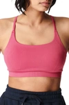 Sweaty Betty Foundation Seamless Yoga Bra In Tayberry Pink