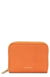 Mansur Gavriel Compact Zip Card Case In Arancio