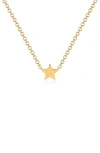 Ef Collection Baby Star Pendant Necklace In Yellow Gold