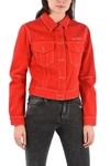 OFF-WHITE OFF-WHITE WOMEN'S RED COTTON OUTERWEAR JACKET,OWYE012S20DEN0012500 40