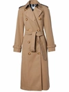 BURBERRY BURBERRY WOMEN'S BROWN COTTON TRENCH COAT,8041375 8