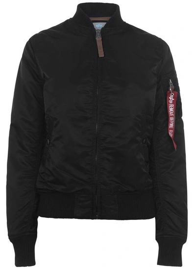 Alpha Industries Ma-1 Vf 59 Bomber Jacket In Nero