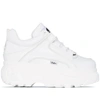 Buffalo Corin Platform Sole Sneakers In White