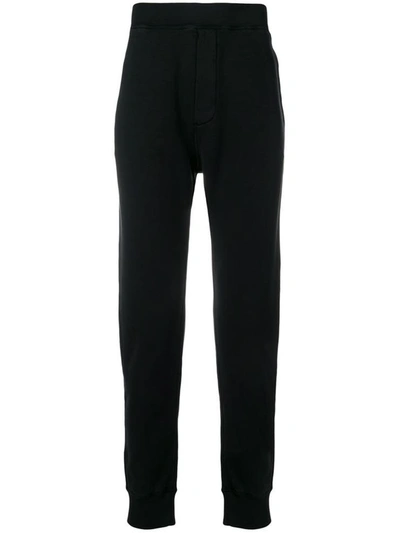 Dsquared2 Slouch Fit Logo Sweatpants In Black