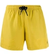 Marcelo Burlon County Of Milan Marcelo Burlon Cross Logo Swim Shorts In Yellow