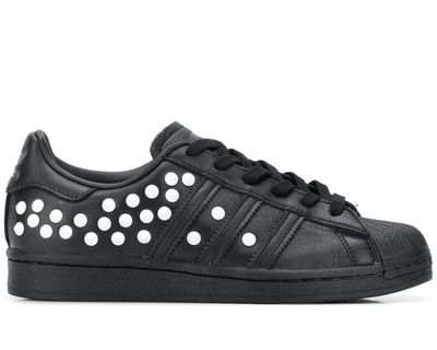 Adidas Originals Adidas Adidas Superstar W Studded Sneakers In Black