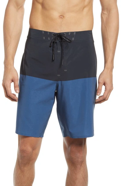 Outerknown Apex Long-length Recycled Swim Shorts In Blue