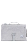 Herschel Supply Co Babies' Sprout Change Mat In Light Grey Crosshatch