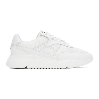 Axel Arigato Genesis Mesh Leather Low-top Sneakers In White