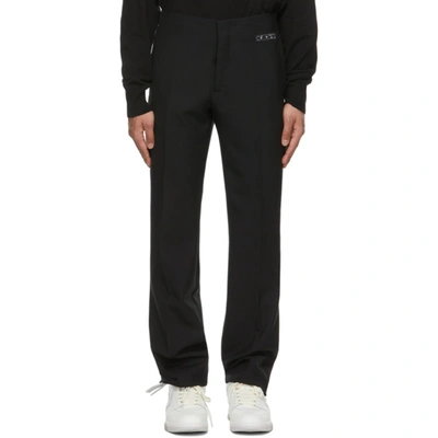 Off-white Clean Straight-leg Trousers In Black