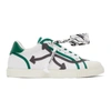 OFF-WHITE WHITE & GREY NEW VULCANIZED LOW SNEAKERS