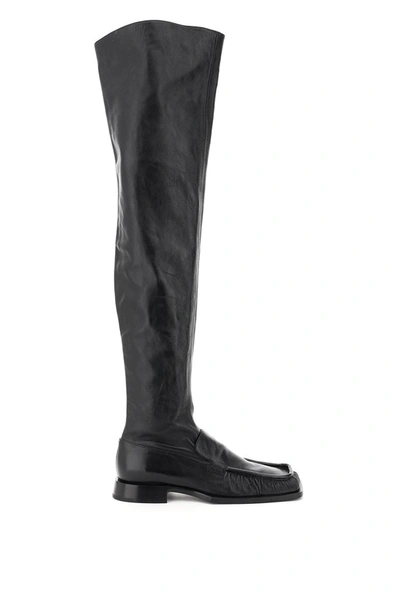 Jil Sander Black Nikky Thigh-high Leather Boots
