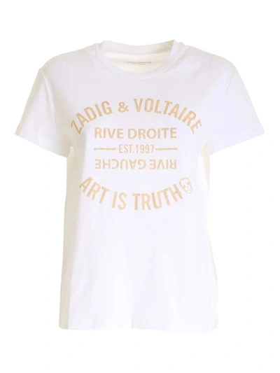 Zadig & Voltaire Zoe Blason T-shirt In White