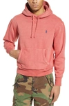 Polo Ralph Lauren Cotton Blend Knit Hoodie In New Brick