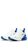 Nike Men's Air Max 270 Low Top Sneakers In White/ Racer Blue/ Game Royal