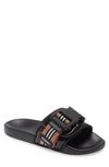 BURBERRY CAMERON ICON STRIPE BUCKLE SLIDE SANDAL,8038946