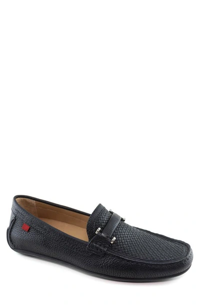 Marc Joseph New York Bryant Park Driving Shoe In Black Grainy Weave